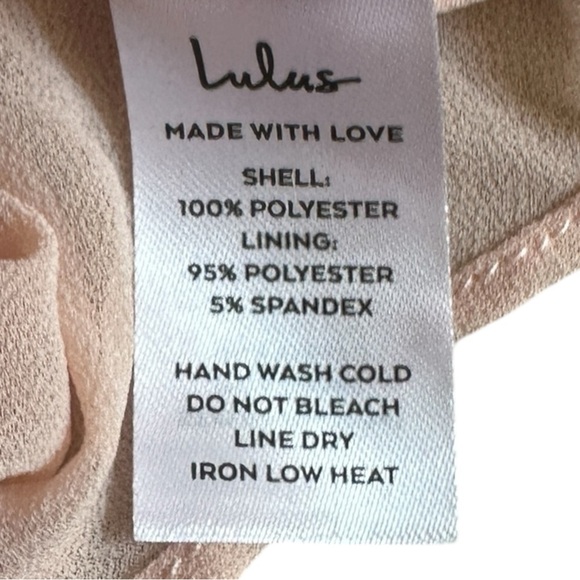 Lulus Blush Pink Chiffon Maxi Dress IDA70941 NWT Bridesmaid Formal Gown Size L - Picture 10 of 11